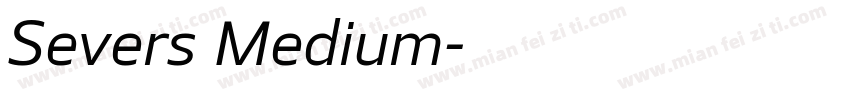 Severs Medium字体转换